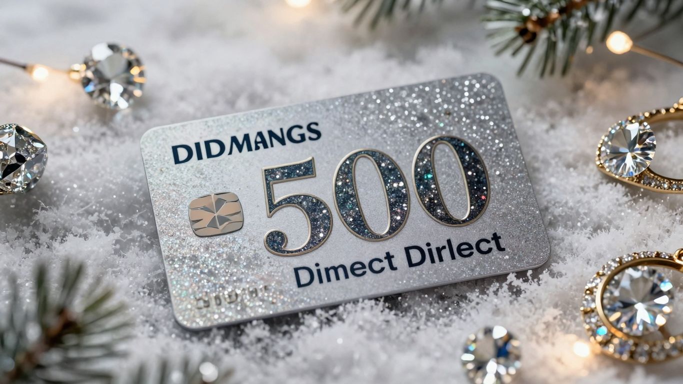 Win a $500 Diamonds Direct gift card for holiday shopping.